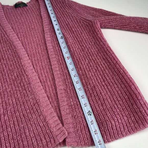 WYSE London Open Front Cardigan Small Pink mohair wool Metallic Cottagecore - Picture 8 of 11